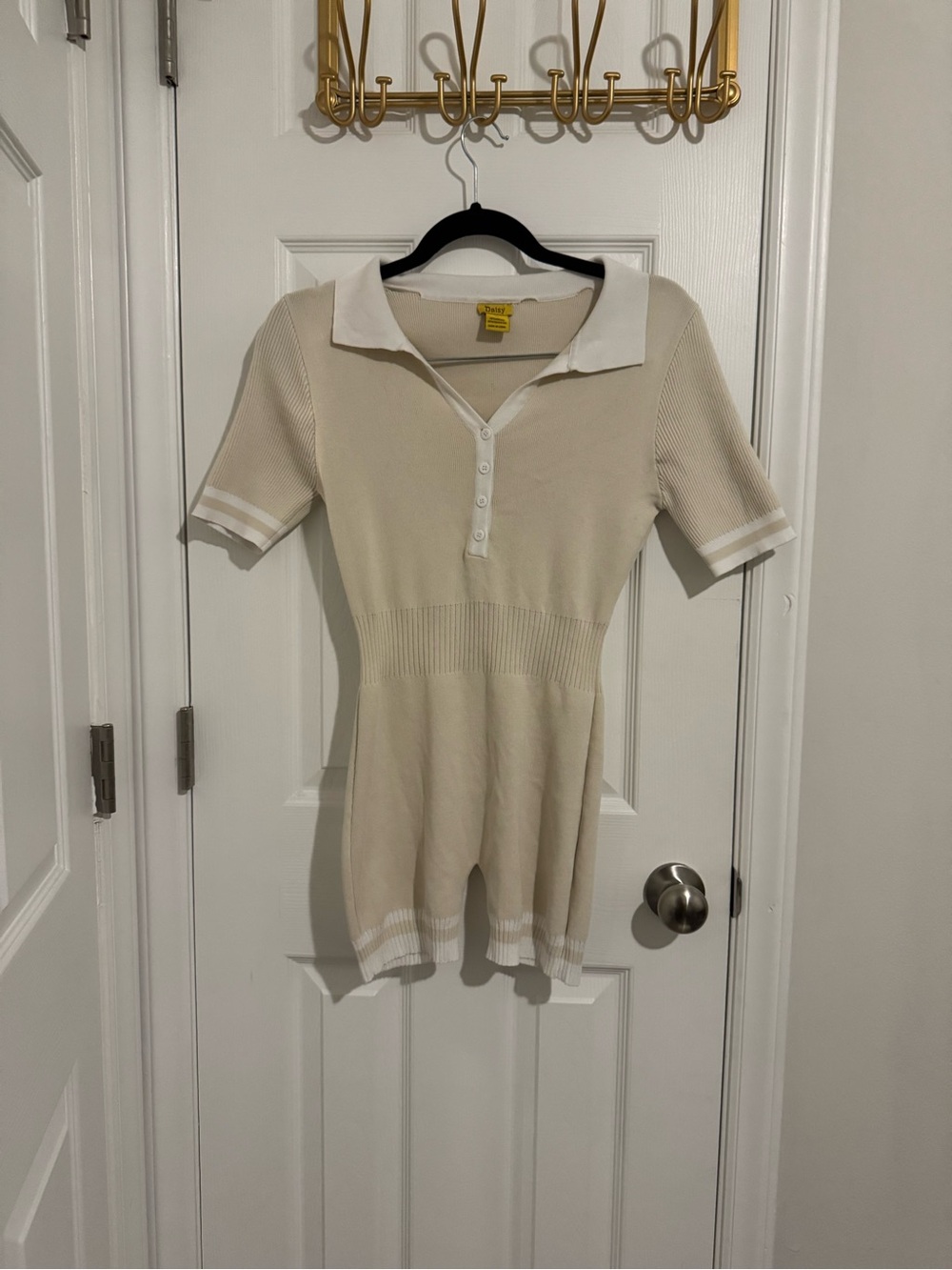 Vintage Daisy Collared Button Down Romper